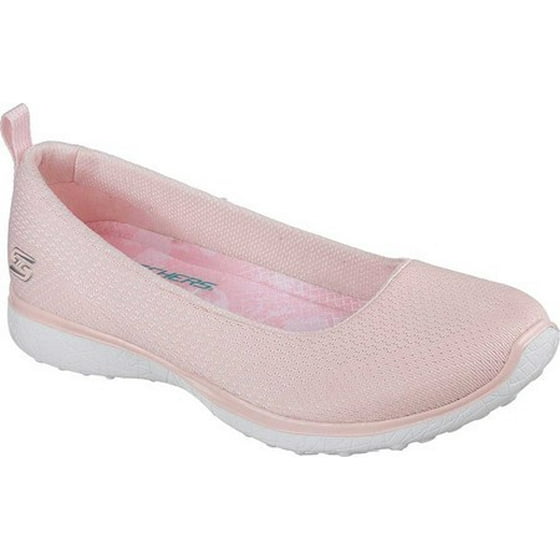 Skechers Microburst Quick Witted Womens Slip On Skimmer Sneakers Light Pink 75