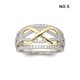 thumbnail image 4 of Guardurnaity Anillo de mujer elegante cristal cruzado decorativo mano joyería chapado vacaciones aniversario decoración colgante colgante Ropa, zapatos y accesorios Miscelánea Talla 5 Guardurnaity AP015524-01, 4 of 6