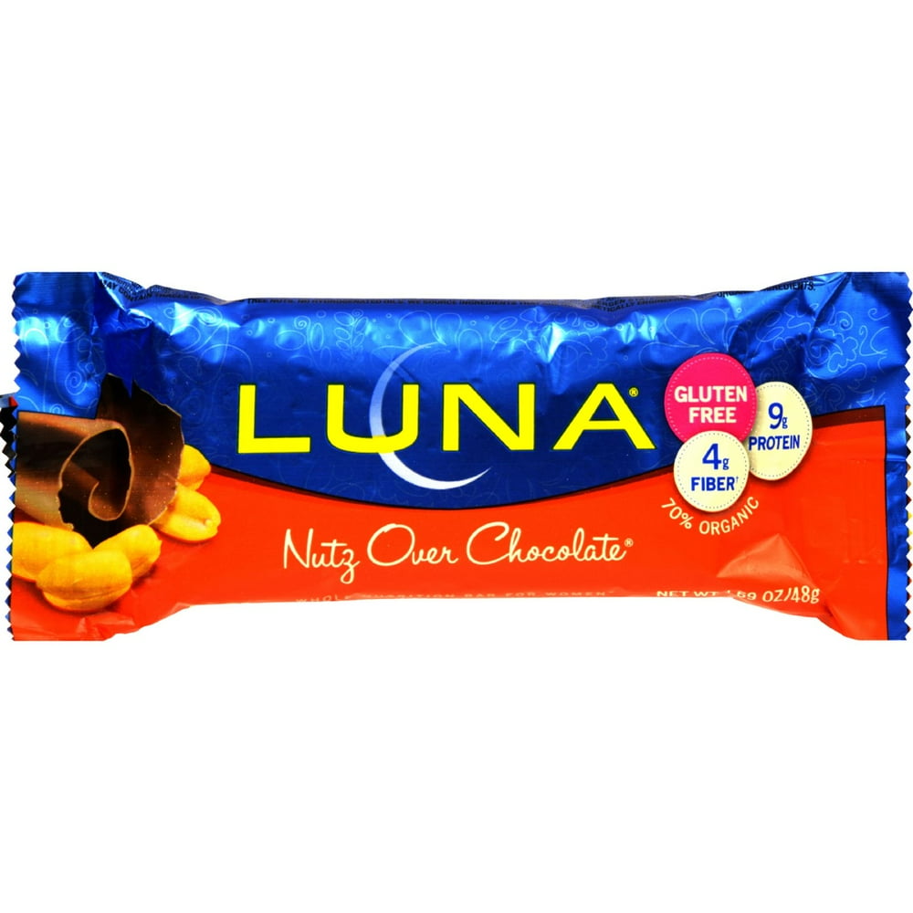 Luna Whole Nutrition Bar Nutz Over Chocolate