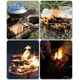 thumbnail image 5 of Mesa de picnic al aire libre de acero inoxidable plegable de fácil almacenamiento, fogata para acampar, parrilla con marco para leña, 5 of 5