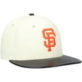thumbnail image 3 of Men's New Era Cream San Francisco Giants Game Night Leather Visor 59FIFTY Fitted Hat, 3 of 6
