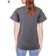 thumbnail image 4 of PULLIMORE Womens Leopard Print Pocket Casual Tops V Neck Short Sleeve T-Shirt Summer Loose Blouse (2XL, Gray), 4 of 10