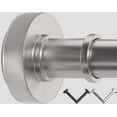 thumbnail image 1 of Tringle de Rideau de Douche à Tension en Nickel Brossé – Réglable de 18 à 79 Pouces, Convient aux Espaces de 20 à 78 Pouces (Idéal pour Salles de Bain de 72 Pouces de Large), Tringle à Ressort Résistante à la Rouille Sans Perçage pour Salle de Bain, 1 of 13