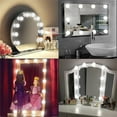 thumbnail image 2 of Glam Hobby 10Pcs LED Makeup Comestic Mirror Light Kit with Dimmable Light Bulbs, Stick on Dimmable Makeup Lights, Hollywood Vanity Makeup Mirror Light Bulb, 2 of 8