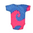 thumbnail image 2 of Colortone Tie-Dye Baby Bodysuit, Infant Creeper Multi-Color Unisex 6M to 24M, 2 of 3