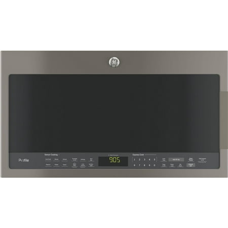 GE Profile Black Slate PVM9005FMDS 30"" Over-the-Range Microwave with 2.1 cu. ft. Capacity