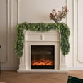 thumbnail image 2 of 6ft Christmas Garlands Thick and Lush Norfolk Pine Garland Real Touch Artificial Faux Greenery Garland for Table, Mantle, Staires, Wall Holiday Indoor Outdoor Christmas Decorations,Green/1PCS, 2 of 9