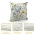 thumbnail image 4 of GOSMITH  Floral Throw Pillow Cover Wild Flower and Butterfly Throw Pillowcase for Home Decor, 4 of 5