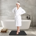 thumbnail image 6 of NEWEEN Bath Mats for Bathroom Non Slip - Memory Foam Bath Mat Coral Velvet Super Water Absorbent Polyster Soft Shaggy Anti-Slide For Bathroom Floor Rug - 24"x16", 6 of 9