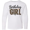thumbnail image 3 of Inktastic Leopard Print Birthday Girl Long Sleeve Youth T-Shirt, 3 of 5