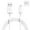 White, variant on Micro USB/V8/V9 Round USB Data Charger Cable 6 Feet