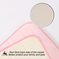 thumbnail image 3 of PiccoCasa Memory Foam Absorbent Bath Floor Non-Slip Mat Rug Shower Carpet, Pink, 32"x 20", 3 of 7