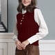 thumbnail image 4 of Suéter Chaleco Mujer Suéter de Punto Top de Moda Sin Mangas Cuello Vuelto Camiseta Sin Mangas Odeerbi  ODB177247, 4 of 9