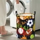 thumbnail image 5 of Fotbe Balls Cesto de Ropa con Asas, Cesto Impermeable de Gran Capacidad, Bolsa de Lavado para Dormitorio, Cesto de Ropa con Ruedas y Asas-Small, 5 of 6