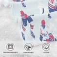 thumbnail image 5 of Yayeee 2 Pack Hand Towels for Bathroom 100% Cotton 16" x 28" Kitchen Towel, Blue Ice Hockey, 5 of 7