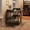 black, variant on 3 Piece Dining Table Set for 2, Square Kitchen Table and Chairs Set with Upholstered Padded Chairs, Space Saving Dining Room Set for Small Spaces, Apartment, Bistro