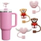 thumbnail image 1 of Tapa para Popotes para Stanley de 30 y 40 Oz Silicona para San Valentín, Diseño 3D de Corazón y Oso, Gr Alimenticio, Accesorios Antipolvo y Elegantes, Regalo Perfecto, 1 of 4