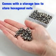 thumbnail image 5 of LEONTOOL 100 Pcs M5 x 0.8mm Nylon Inserted Self Locking Nuts Hex Lock Nuts Assortment 304 Stainless Steel Self Clinching Nuts Finish Hex Lock Nut Plain Finish Inserted Hex with Storage Box, 5 of 7