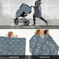 thumbnail image 6 of Car Seat Cover Baby - anchor rudder net vintage Breathable Infant Car Seat Cover for Baby Carseat, Lightweight Comfort Baby Essentials Must Haves Newborn Stuff for Girl Boy, 6 of 7