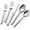Bailey-Satin, variant on Potter 20-Piece Forged Silverware Set Stainless Steel Flatware Set Cutlery Set,Service for 4,Mirror Finish,Dishwasher Safe