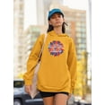 thumbnail image 2 of American Babe Groovy Style Hoodie Women -Image by Shutterstock, Female x-Large, 2 of 4