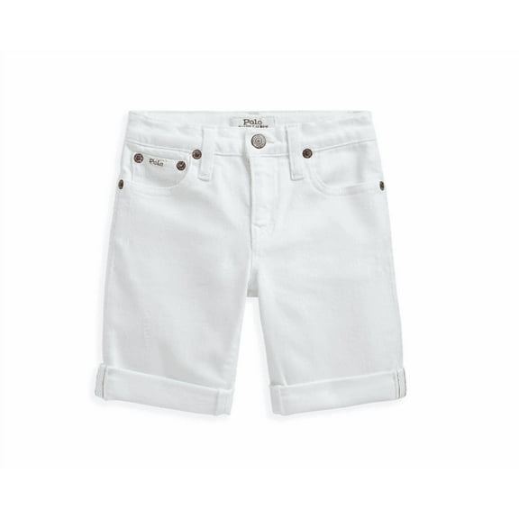 Polo Ralph Lauren Big Boys Sullivan Slim Stretch Denim Shorts - Dell White