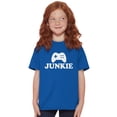 thumbnail image 4 of Video Game Junkie Gamer Nerdy Gaming Crewneck T Shirts Boy Girl Teen Brisco Brands XS, 4 of 6