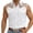 White, variant on Shirts for Men Western Cowboy Print Geometric Sleeveless Casual Button Up Top Summer with Double Pockets Breathable Green Shirt