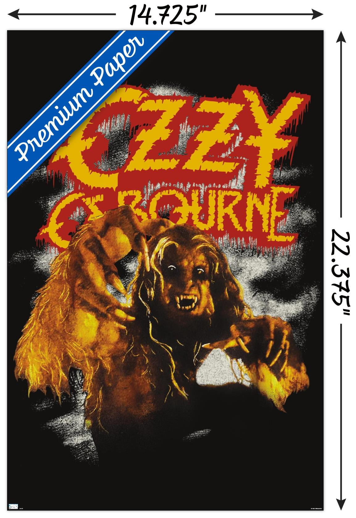 オズワルド ポスター Ozzy Osbourne - Vintage Werewolf Wall Poster, 22.375