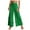 Green, variant on Casual Pants for Women Women's Solid Color Loose High Waisted Ruffled Flower Wide Leg Fitness Yoga Casual Pants Ladies Warm up Women plus Size Summer Womens Drawstring High Waist Ruched Blue XL