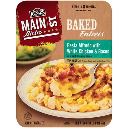 Reser's Fine Foods® Main St Bistro® Pasta Alfredo with White Chicken & Bacon 20 oz Tray