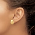 thumbnail image 3 of Primal Gold 14K Yellow Gold Large Sanddollar Post Earrings, 3 of 4