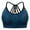 Blue, variant on Women's Novelty Bras Seamless Triple Criss-Cross Front Bralette Sports Bra