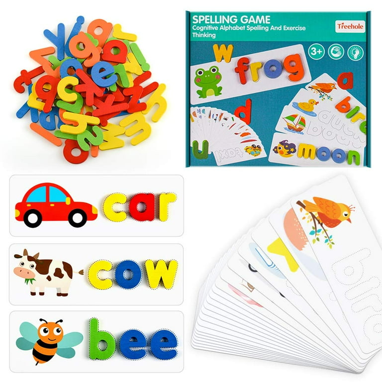  Learning Educational Toys and Gift for 2 3 4 5 6 Years Old Boys  & Girls - See & Spell Matching Letter Game for Preschool Kids Learning  Resources - STEM Educational