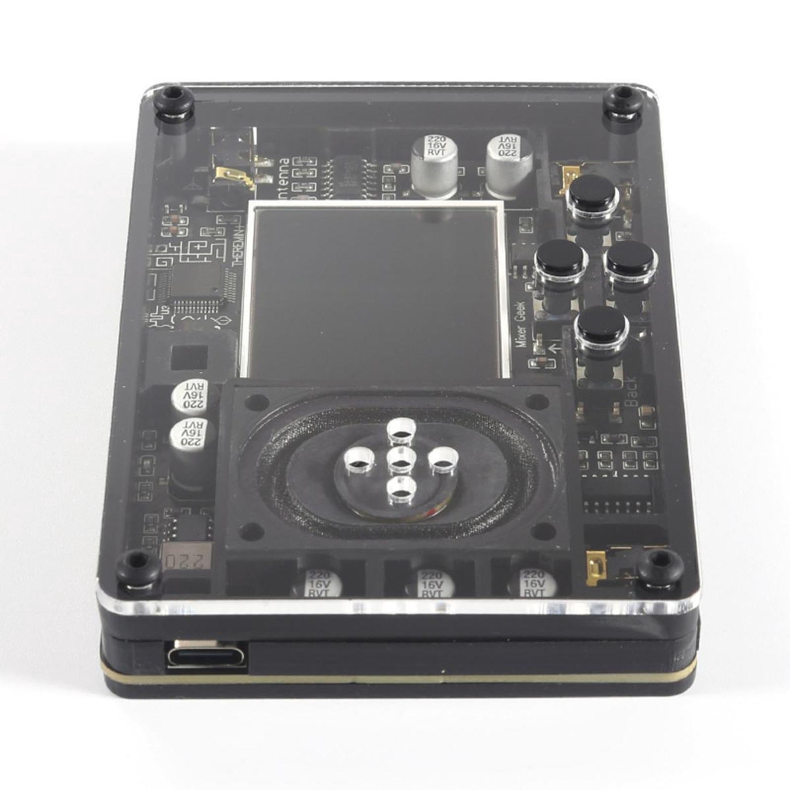 Miulika Mini Theremin Vintage Musical Module Electronic Instrument Detachable Antenna Gift Creative Toy Mini Theremin Electronics Kit