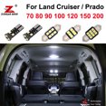 thumbnail image 2 of Kit de luces LED para placa de lectura interior de coche, 100 % sin errores, para Toyota Land Cruiser 70 80 100 200 Prado 90 120 150 FJ Cruiser, 2 of 5