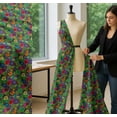 thumbnail image 5 of Soimoi Cotton Voile Fabric Colorful Flowers Clip Art Print Fabric by The Yard 42 Inch Wide, 5 of 7