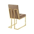 thumbnail image 5 of Meridian Furniture Pierre 19.5"H Velvet Dining Chair in Beige (Set of 2), 5 of 5