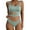 Mint Green, variant on QHFBli Womens One Piece Swimsuit Women's Summer Fashion Suspender Waist Hollow One Swimsuit Solid Color Sexy Bikini Swimsuit