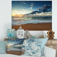 thumbnail image 3 of Designart 'Sunrise and Glowing Waves in Ocean ' Seascape Canvas Art Print, 3 of 3