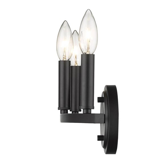 Sawyer 3-Light Matte Black Vanity