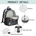 thumbnail image 2 of Sports Students Backpack - Football, Baseball, Soccer Print, Lightweight and Adjustable for Students and Teens, 2 of 6