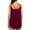 Red, variant on BadPiggies Women Flowy V Neck Sleeveless Tank Tops Summer Sexy Casual Double Spaghetti Straps Camisole Vest (L, Black)