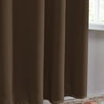 thumbnail image 5 of ZOPZO Blackout Curtains 2 Panels Thermal Insulated, Brown, 42W x 54L Inch, Window Treatment Drapes for Living Room or Bedroom Decor, 5 of 5