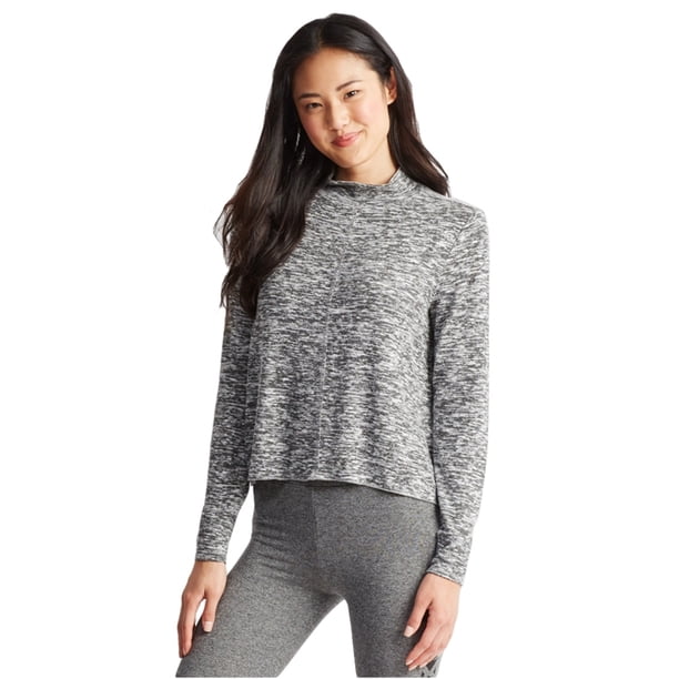 Aeropostale Womens Marled LS Pajama Sleep T-shirt, Gris, Small Aeropostale Camiseta de manga corta