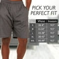 thumbnail image 5 of Essential Elements Men's Pajama Shorts - 3 Pack Sleep Shorts - 100% Cotton Shorts, Sleeping Shorts for Men X-Large, Black, 5 of 8