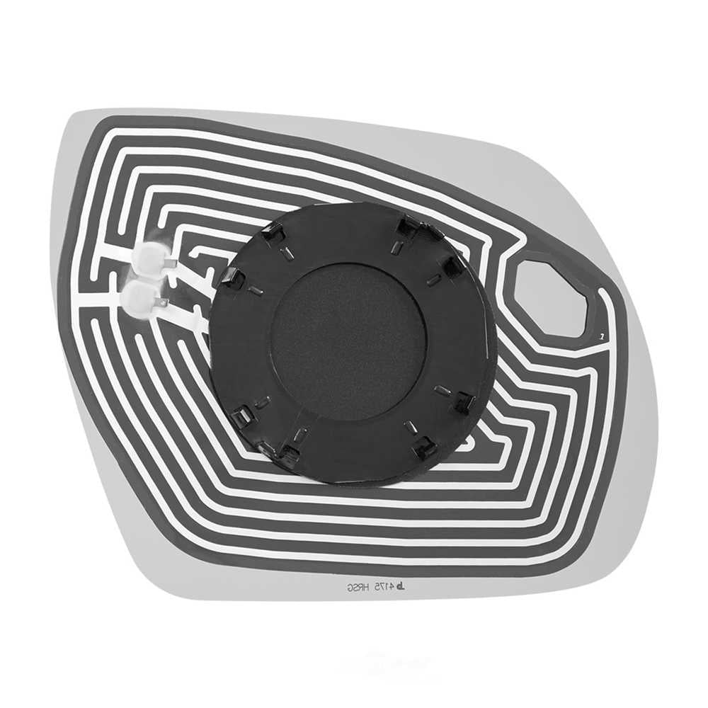 Burco Side View Mirror Replacement Glass with Motor Mount Plate - Clear Glass - 4175HRSG