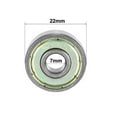 thumbnail image 4 of Deep Groove Ball Bearing 627ZZ Double Shield, 7mm x 22mm x 7mm Chrome Steel, 4 of 4