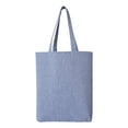 thumbnail image 3 of OAD - Midweight Recycled Gusseted Tote - OAD106R - Heather Medium Blue, 3 of 3