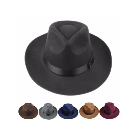 - Girl12Queen Sun Visor Men Women Hard Felt Wide Brim Fedora Panama Hat Autumn Vintage Cap